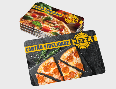 Cartão Fidelidade com Arte Variável em PVC 0,76mm Cristal Frente e Verso Fosco 8,5x5,4cm - 4x0 - 1 unid