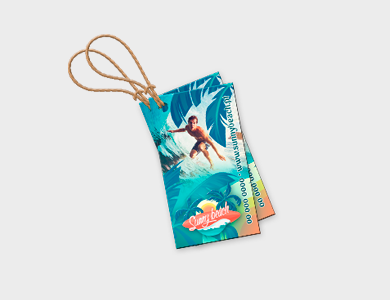 Tag Couchê 250g Laminação Fosca 5x9cm - 4x0 - 500 unid