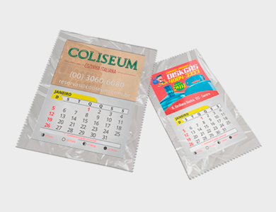 Ímã de Geladeira com Faca Padrão e Bloco de Calendário 2026 Embalado Individualmente Supremo 8x5cm - 4x0 - 1000 unid