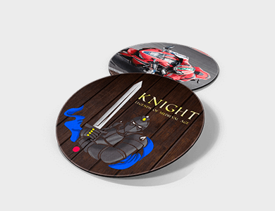 Mouse Pad Redondo 18x18 cm - 4x0 - 25 unid