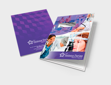 Pasta com Orelha e Janela Couchê 300g Laminação Fosca 31x45cm - 4x0 - 500 unid