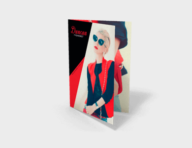 Pasta com Vinco Couchê 300g Laminação Fosca 31x45cm - 4x4 - 5 unid