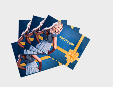 Postal Couchê 300g Verniz Total Frente e Verso 9x10cm - 4x4 - 1000 unid