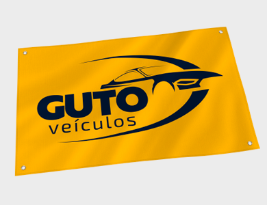 Bandeira em Tecido Gabardine com Ilhós 90x70cm - 4x0 - 2 unid