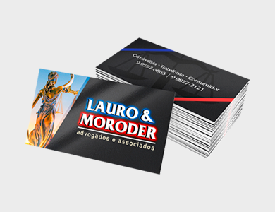 Cartão de Visita Ultra Premium com 4 Cantos Arredondados Couchê 700g Laminação Fosca 9x5cm - 4x4 - 1000 unid